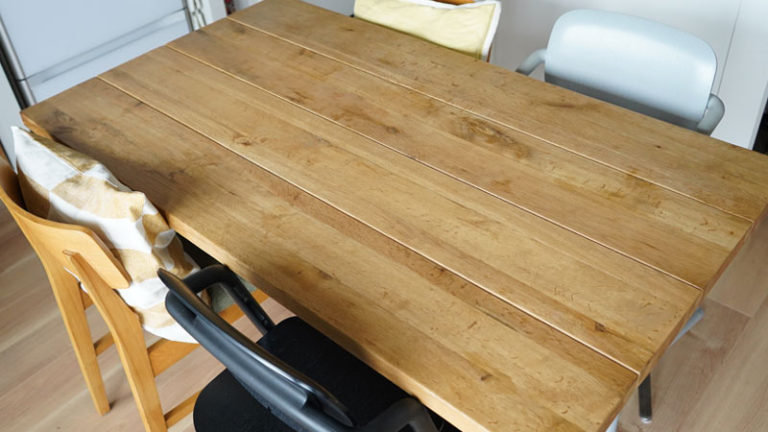 蜜蝋入りワックスで木製家具（テーブル）のお手入れ 3LDK、75平米、築15年のマンションをフルリノベーションした家族のブログ