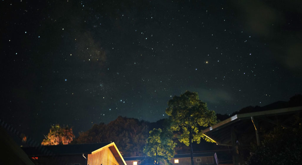 まぜのおかオートキャンプ場で見える星空