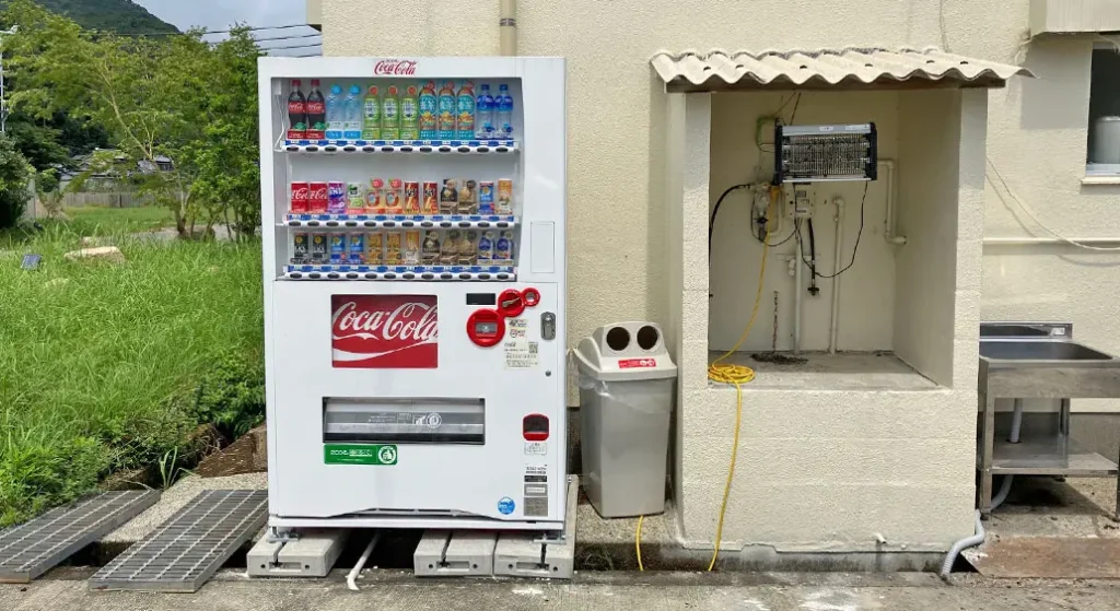 くれあそび中央棟（管理棟）の自動販売機