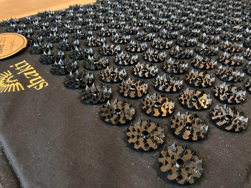 シャクティマットのスパイクの様子