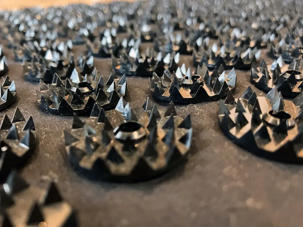 シャクティマットのスパイクのアップ