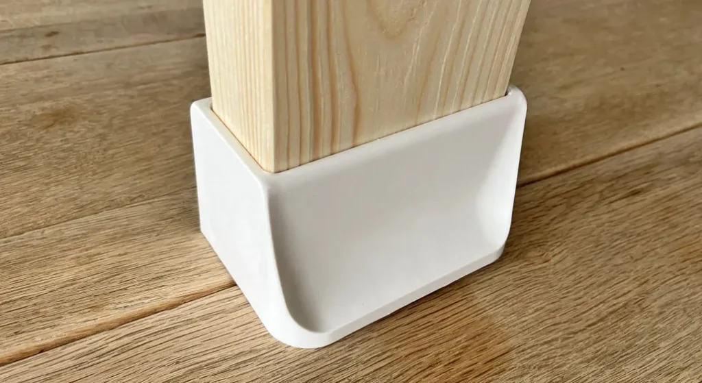 屋内用バスケットゴールを自作。ディアウォールを取り付けたところ。